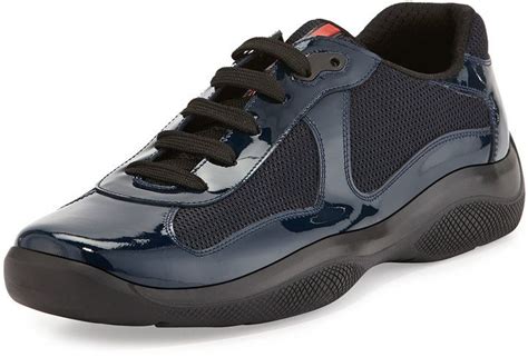 prada punta ala patent sneaker|Prada Linea Rossa Punta Ala Patent Sneaker, Blue .